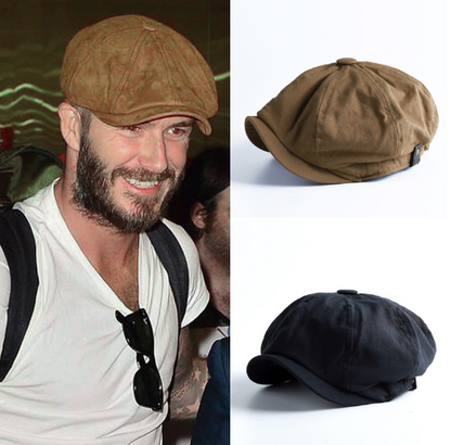 Men's Cotton Vintage Newsboy Cap in British Style