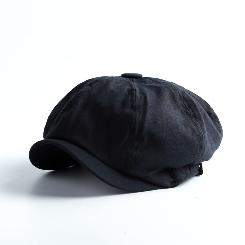 Men's Cotton Vintage Newsboy Cap in British Style