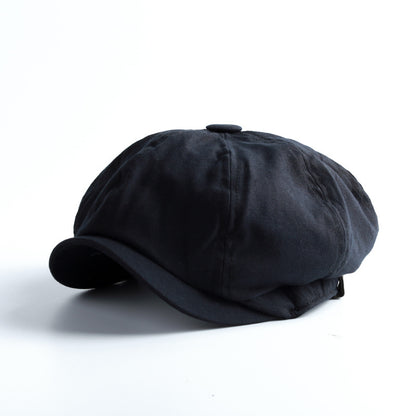 Men's Cotton Vintage Newsboy Cap in British Style